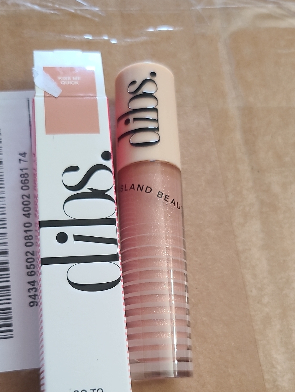 Dibs Island Beauty Lip Gloss - Kiss Me Quick (Nude Pink)